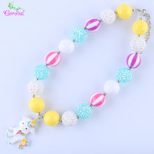 Load image into Gallery viewer, Fashion Jewelry Choker Necklace Chunky Bubblegum Necklaces &amp; Pendants Charms Necklace For Kids Body Jewelry Pendant Necklace