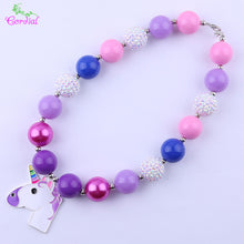 Load image into Gallery viewer, Fashion Jewelry Choker Necklace Chunky Bubblegum Necklaces &amp; Pendants Charms Necklace For Kids Body Jewelry Pendant Necklace