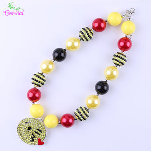 Fashion Jewelry Choker Necklace Chunky Bubblegum Necklaces & Pendants Charms Necklace For Kids Body Jewelry Pendant Necklace
