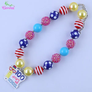Fashion Jewelry Choker Necklace Chunky Bubblegum Necklaces & Pendants Charms Necklace For Kids Body Jewelry Pendant Necklace