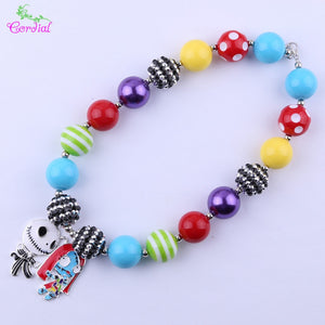 Fashion Jewelry Choker Necklace Chunky Bubblegum Necklaces & Pendants Charms Necklace For Kids Body Jewelry Pendant Necklace