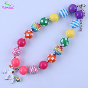 Fashion Jewelry Choker Necklace Chunky Bubblegum Necklaces & Pendants Charms Necklace For Kids Body Jewelry Pendant Necklace