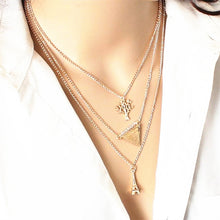 Carica l&#39;immagine nel visualizzatore di Gallery, Fashion Jewelry Collier Pink Gold Rose Statement Pendant Necklace Women&#39;s Beauty and Beast Jewelry Lovers Gifts  4CND24