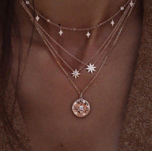 Carica l&#39;immagine nel visualizzatore di Gallery, Fashion Jewelry Collier Pink Gold Rose Statement Pendant Necklace Women&#39;s Beauty and Beast Jewelry Lovers Gifts  4CND24