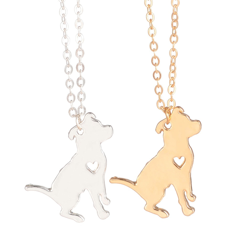 Fashion Jewelry Pit Bull Necklace Pitbull Custom Dog Necklaces Choker Chain Pendant Animal Pets New Puppy For Christmas Gifts