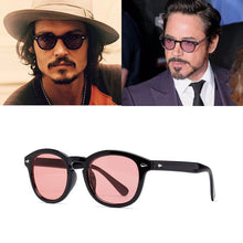Load image into Gallery viewer, Johnny Depp Lemtosh Style Round Sunglasses Transparent Tint Ocean Lens Brand Design Show Sun Glasses Oculos De Sol 1932