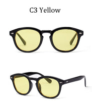 Load image into Gallery viewer, Johnny Depp Lemtosh Style Round Sunglasses Transparent Tint Ocean Lens Brand Design Show Sun Glasses Oculos De Sol 1932