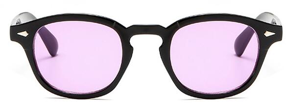 Johnny Depp Style Round Sunglasses Clear Tinted Lens Brand Design Party Show Sun Glasses Oculos De Sol