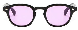 Johnny Depp Style Round Sunglasses Clear Tinted Lens Brand Design Party Show Sun Glasses Oculos De Sol