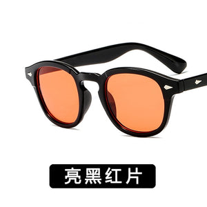Johnny Depp Style Round Sunglasses Clear Tinted Lens Brand Design Party Show Sun Glasses Oculos De Sol