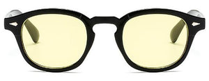 Johnny Depp Style Round Sunglasses Clear Tinted Lens Brand Design Party Show Sun Glasses Oculos De Sol