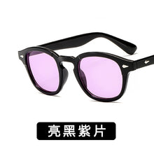 Load image into Gallery viewer, Johnny Depp Style Round Sunglasses Clear Tinted Lens Brand Design Party Show Sun Glasses Oculos De Sol