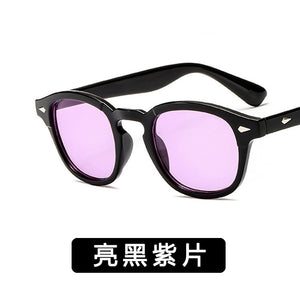 Johnny Depp Style Round Sunglasses Clear Tinted Lens Brand Design Party Show Sun Glasses Oculos De Sol