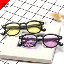 Load image into Gallery viewer, Johnny Depp Style Round Sunglasses Clear Tinted Lens Brand Design Party Show Sun Glasses Oculos De Sol UV400