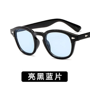 Johnny Depp Style Round Sunglasses Clear Tinted Lens Brand Design Party Show Sun Glasses Oculos De Sol