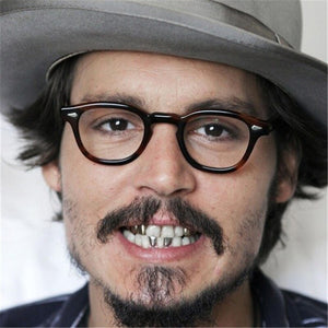 Johnny Depp Style Round Tint Ocean Lens Sunglasses Clear Tinted Lens Brand Design Party Show Sun Glasses Oculos De Sol