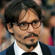 Load image into Gallery viewer, Johnny Depp Sun Glasses Men/Women Brand Design Flat lenses Party Show Eyewear Retro Rivet Style Round Oculos de sol Male