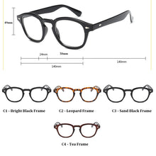 Load image into Gallery viewer, Johnny Depp Sun Glasses Men/Women Brand Design Flat lenses Party Show Eyewear Retro Rivet Style Round Oculos de sol Male