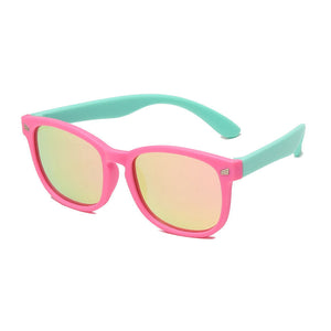 Kids Polarized Sunglasses Boys Girls Square Glasses Gift For Children UV400 Shades