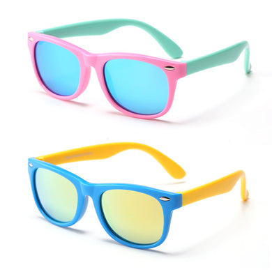 Kids Sunglasses Children Polarized Sun Glasses Boys Girls Glasses Silicone Safety Baby Shades UV400 Eyewear Age 3-12