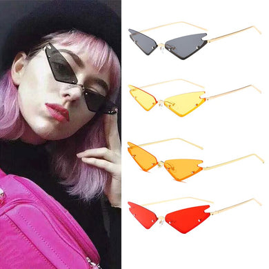 Ladies Diamond Half Frame Sunglasses Ladies UV400 Protective Glasses