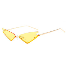 Load image into Gallery viewer, Ladies Diamond Half Frame Sunglasses Ladies UV400 Protective Glasses