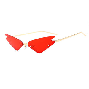 Ladies Diamond Half Frame Sunglasses Ladies UV400 Protective Glasses