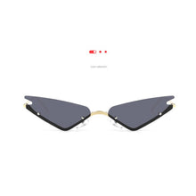 Load image into Gallery viewer, Ladies Diamond Half Frame Sunglasses Ladies UV400 Protective Glasses