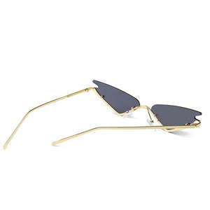 Ladies Diamond Half Frame Sunglasses Ladies UV400 Protective Glasses