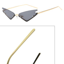 Load image into Gallery viewer, Ladies Diamond Half Frame Sunglasses Ladies UV400 Protective Glasses
