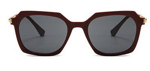 Ladies Sunglasses Retro Polygonal Anti-ultraviolet Street Shooting Eyewear  2023 Personality Glasses UV400