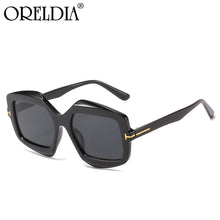 Load image into Gallery viewer, Ladies Sunglasses Square Big Frame Letter Glasses Trend Men&#39;s Gradient Lens Black Green Brown Sunglasses 2023 Hot