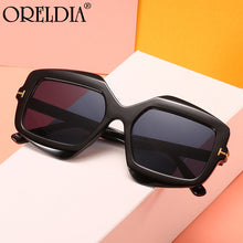 Load image into Gallery viewer, Ladies Sunglasses Square Big Frame Letter Glasses Trend Men&#39;s Gradient Lens Black Green Brown Sunglasses 2023 Hot