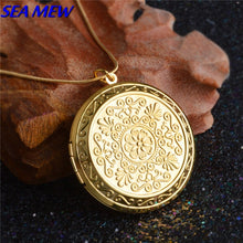 Carica l&#39;immagine nel visualizzatore di Gallery, Collana da donna alla moda Rame Bronzo antico Argento/Oro Colore 44mm Collana rotonda con ciondolo con medaglione per donna Uomo ZX70 