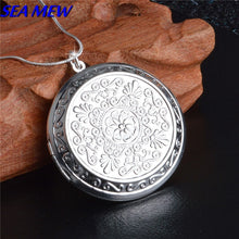 Carica l&#39;immagine nel visualizzatore di Gallery, Collana da donna alla moda Rame Bronzo antico Argento/Oro Colore 44mm Collana rotonda con ciondolo con medaglione per donna Uomo ZX70 