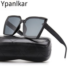Load image into Gallery viewer, Large Frame Square Sunglasses Women 2023  Designer Trendy Letter Sun Glasses Female Classic Black Shades No Box