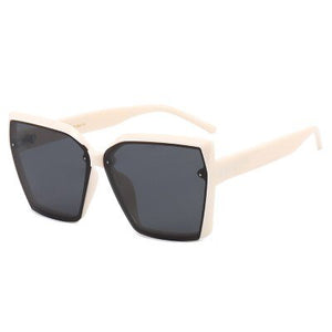 Large Frame Square Sunglasses Women 2023  Designer Trendy Letter Sun Glasses Female Classic Black Shades No Box