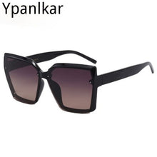 Load image into Gallery viewer, Large Frame Square Sunglasses Women 2023  Designer Trendy Letter Sun Glasses Female Classic Black Shades No Box