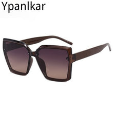 Load image into Gallery viewer, Large Frame Square Sunglasses Women 2023  Designer Trendy Letter Sun Glasses Female Classic Black Shades No Box