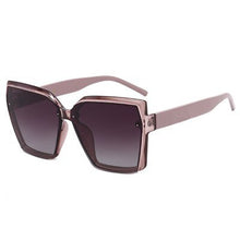 Load image into Gallery viewer, Large Frame Square Sunglasses Women 2023  Designer Trendy Letter Sun Glasses Female Classic Black Shades No Box