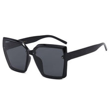 Load image into Gallery viewer, Large Frame Square Sunglasses Women 2023  Designer Trendy Letter Sun Glasses Female Classic Black Shades No Box