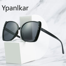 Load image into Gallery viewer, Large Frame Square Sunglasses Women 2023  Designer Trendy Letter Sun Glasses Female Classic Black Shades