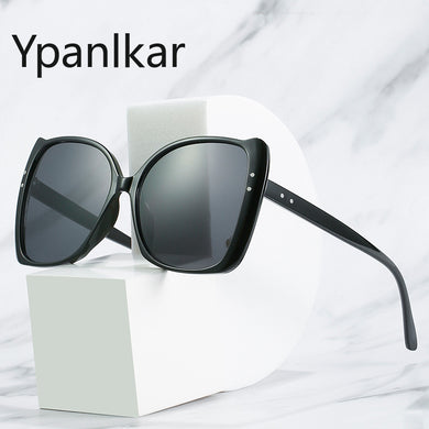 Large Frame Square Sunglasses Women 2023  Designer Trendy Letter Sun Glasses Female Classic Black Shades