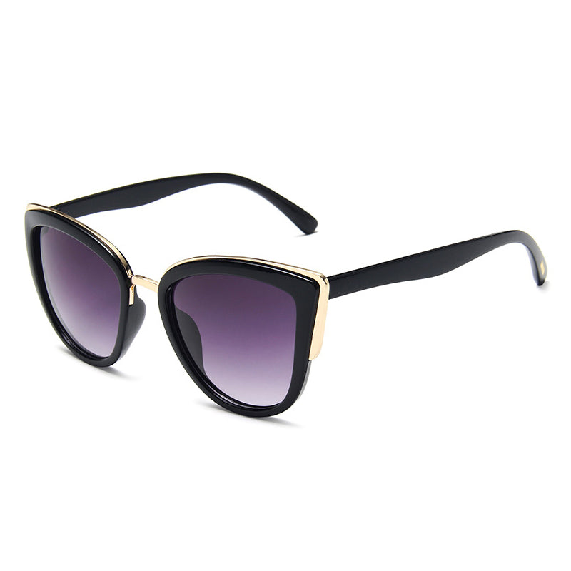 Leopard Cat Eye Sunglasses Lady Retro Gradient Sunglasses pc Metal Frame Classic Style Woman Sunglasses UV400