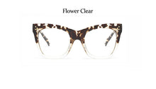 Load image into Gallery viewer, Leopard Eyeglasses Frames For Women Vintage Square Flower Female Glasses Frame Transparent Eyewear