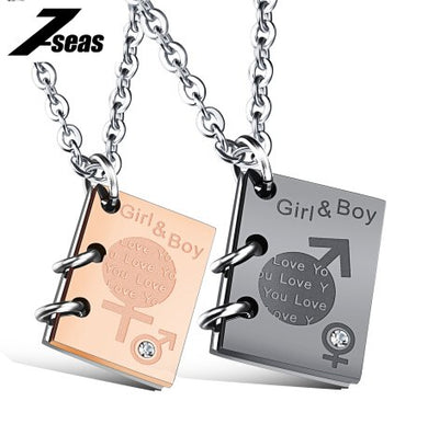 Collana con pendente Symb per ragazzo e ragazza con scritta di moda Collana con gioielli da donna in acciaio inossidabile color oro rosa, JM1091 