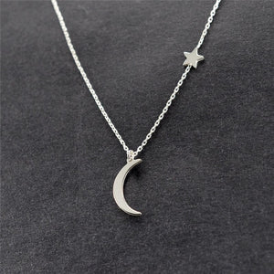 Fashion Long Necklaces 2018 Summer New Bohemia Style Gold Silver Color Star Moon Necklace Women Boho Pendants Choker Jewelry G2