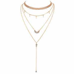 Fashion Long Necklaces 2018 Summer New Bohemia Style Gold Silver Color Star Moon Necklace Women Boho Pendants Choker Jewelry G2