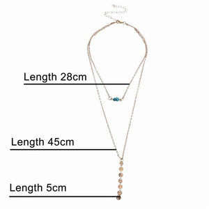 Fashion Long Necklaces 2018 Summer New Bohemia Style Gold Silver Color Star Moon Necklace Women Boho Pendants Choker Jewelry G2
