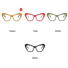 Load image into Gallery viewer, Brand Designer Cat Eye Anti Blue Light Optical Prescription Glasses Frames Women Sexy Ladies Computer Eyeglasses